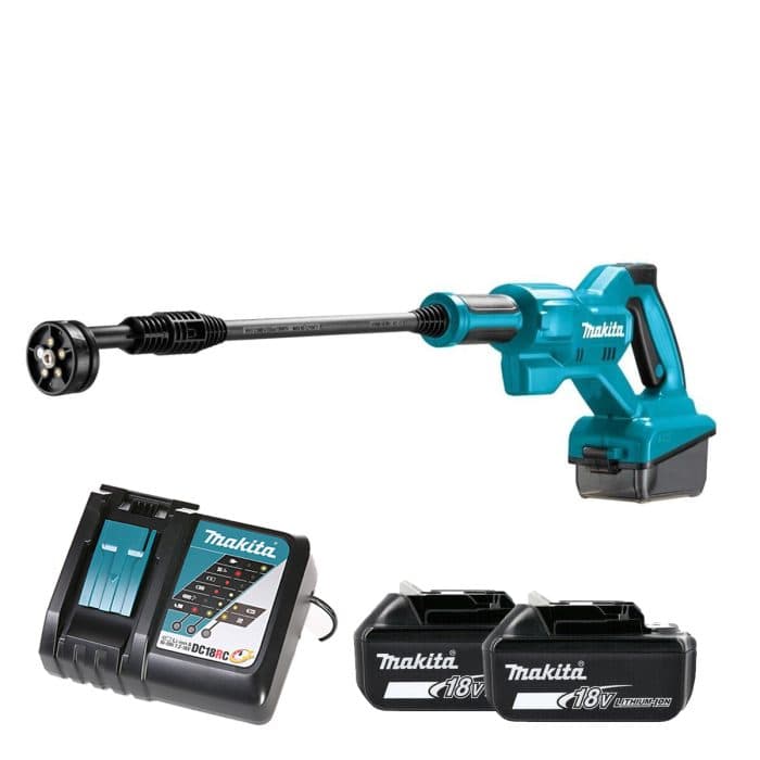 Makita Pressure Washer DHW180Z 18V LXT Cordless 24 Bar 250W With 2 x 6.0Ah Batteries & Charger