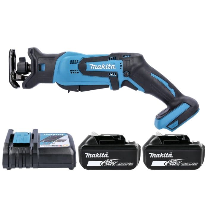 Makita DJR183Z 18V LXT Cordless Compact 13mm Reciprocating Saw With 2 x 3Ah Batteries & Charger