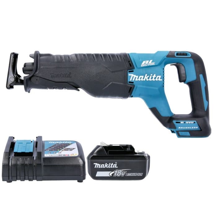 Makita DJR187Z 18V LXT Cordless Brushless 2-Speed 32mm Reciprocating Saw With 1 x 3Ah Battery & Charger