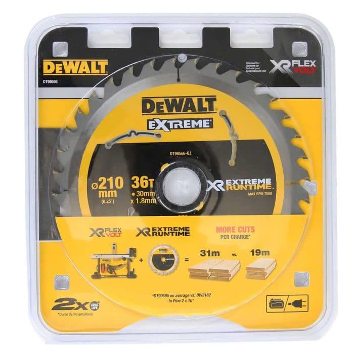 DeWalt DT99566-QZ Circular Saw Blade 210mm x 30mm x 36T