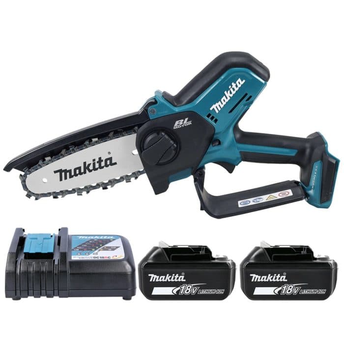 Makita Pruning Saw DUC150Z 18V LXT Cordless Brushless 150mm/6" 320W With 2 x 3Ah Batteries & Charger