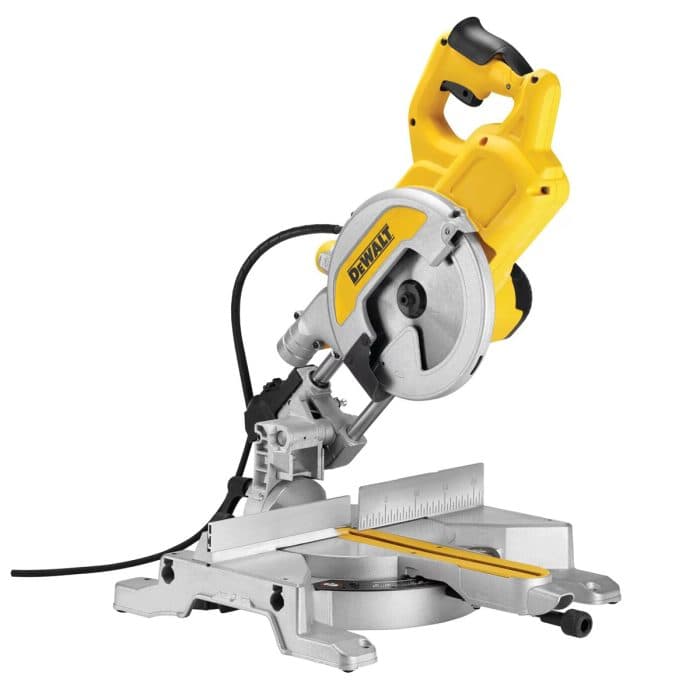 Dewalt DWS777 216mm Electric Single Bevel Sliding XPS Compound Mitre Saw 110V