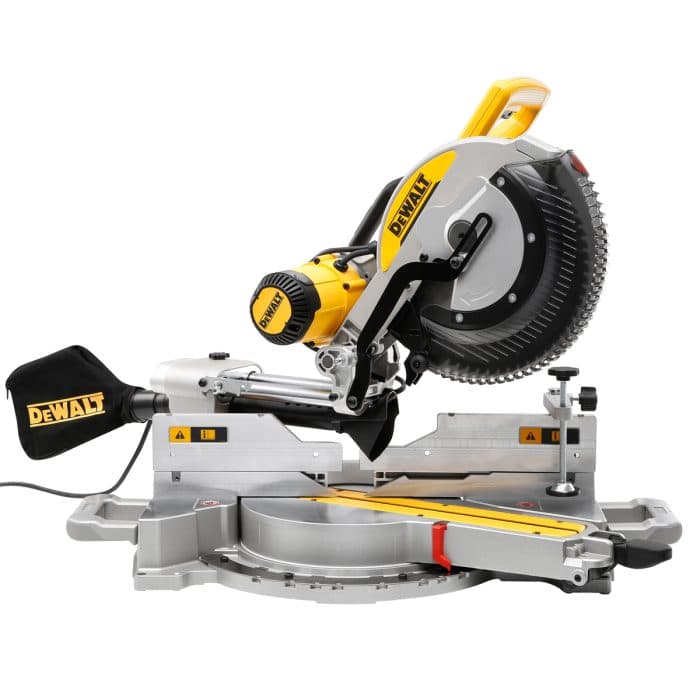 DeWalt DWS780 305mm Double Bevel Sliding Compound Mitre Saw 110V