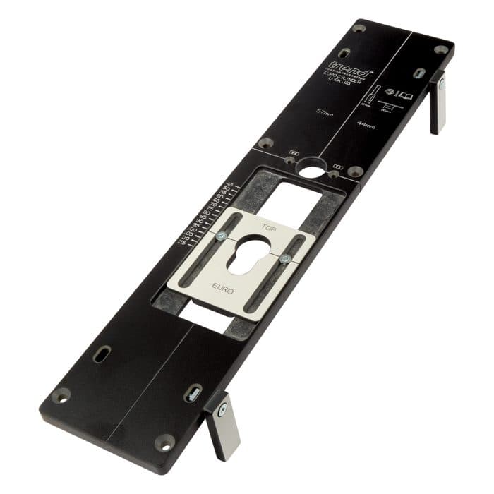 TREND Trend Euro Cylinder Lock Jig - Fast, adjustable jig for Euro Cylinder lock barrels and spindles.