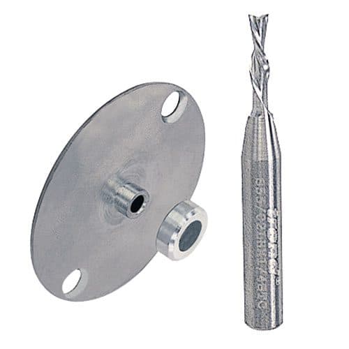 TREND Inlay kit with 3.2mm cutter 1/4 Solid tungsten