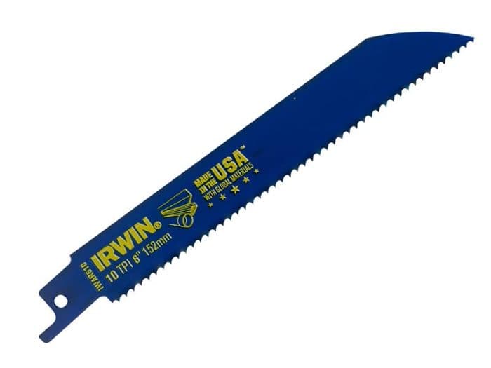IRWIN IRW10506427 610R Sabre Saw Blade Metal & Wood Cutting 150mm Pack of 2