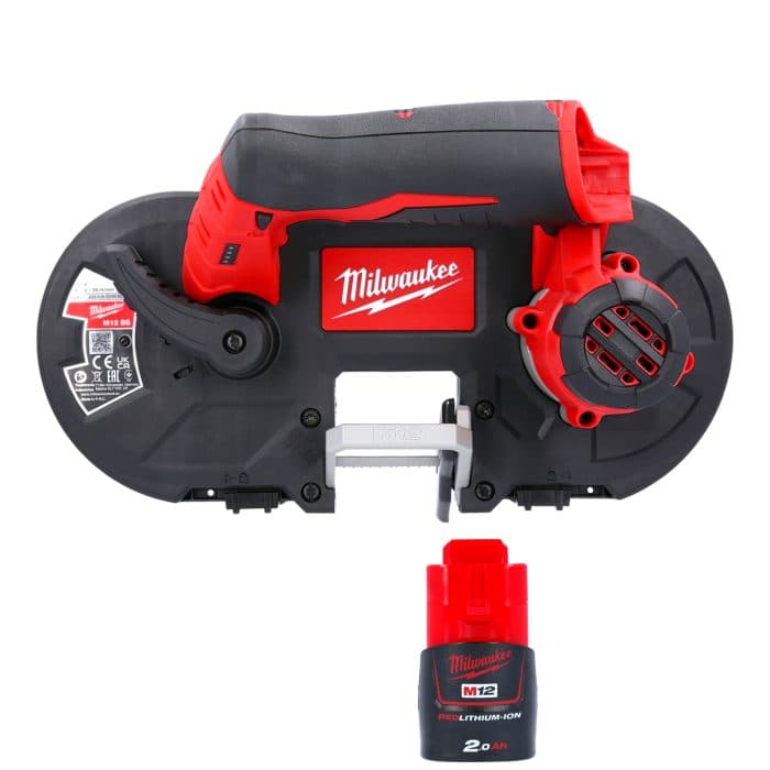 Milwaukee M12BS 12V Sub Compact Cordless Bandsaw With 1 x 2.0Ah Battery