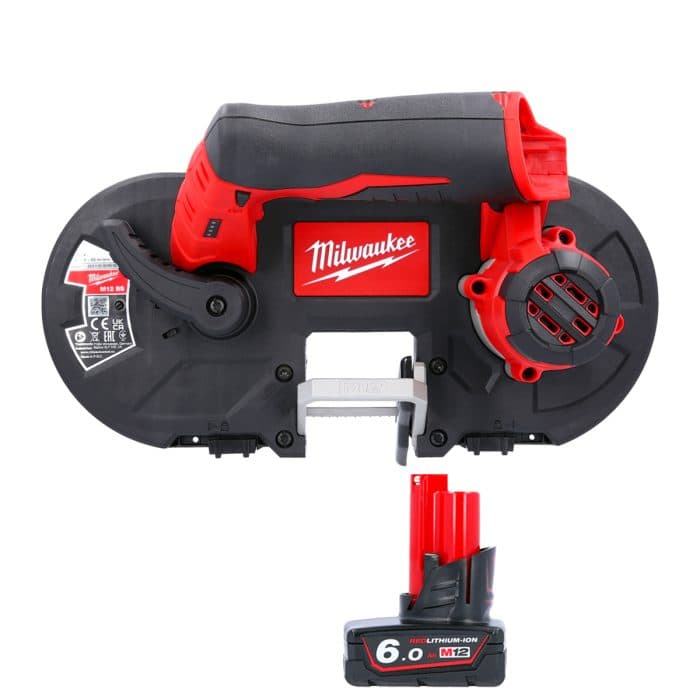 Milwaukee M12BS 12V Sub Compact Cordless Bandsaw With 1 x 6.0Ah Battery