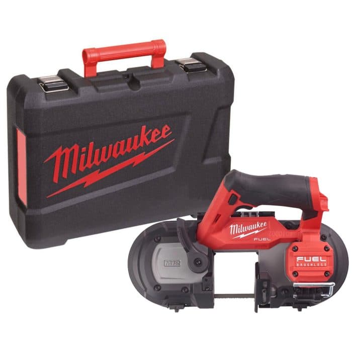 Milwaukee M12FBS64-0C 12V Cordless FUEL Compact 64mm Band Saw in Carry Case