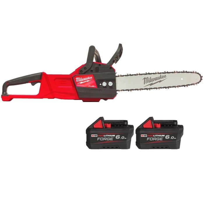 Milwaukee M18FCHS35 18V Cordless FUEL 35cm Bar Chainsaw With 2 x 6.0Ah Batteries