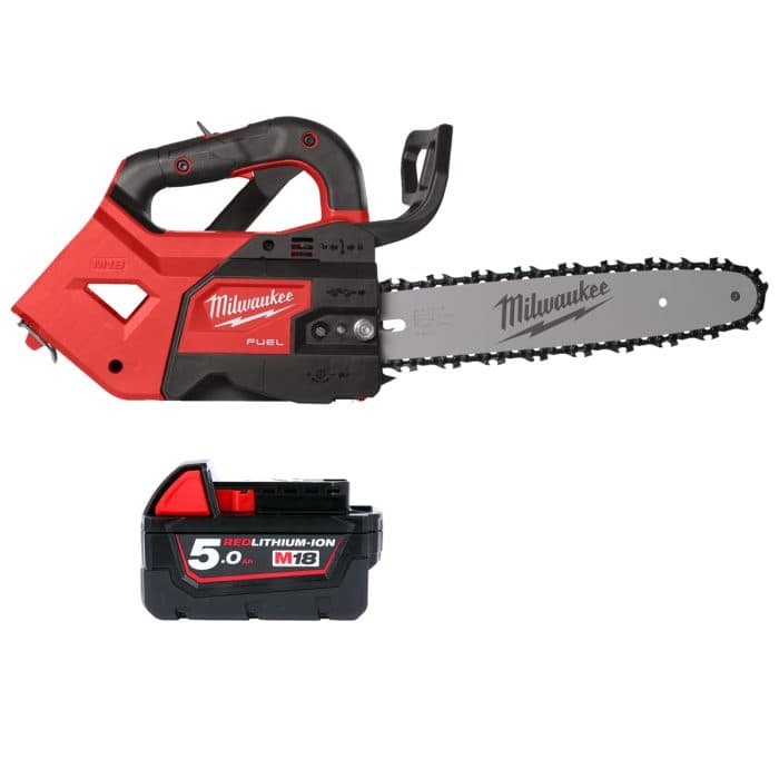 Milwaukee M18FTHCHS30-0 18V FUEL Cordless 30cm Top Handle Chainsaw With 1 x 5.0Ah Battery