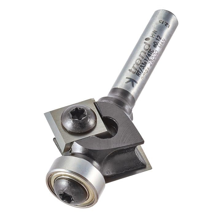 TREND Rota-Tip guided bevel trimmer 27mm diameter 12mm length