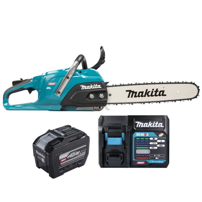 Makita UC030GE101 40V Max XGT 50cm Cordless Brushless Chainsaw With 1 x 8Ah Battery & Charger