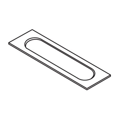 TREND LOCK/JIG/A template 20mm x 235mm faceplate rounded ends