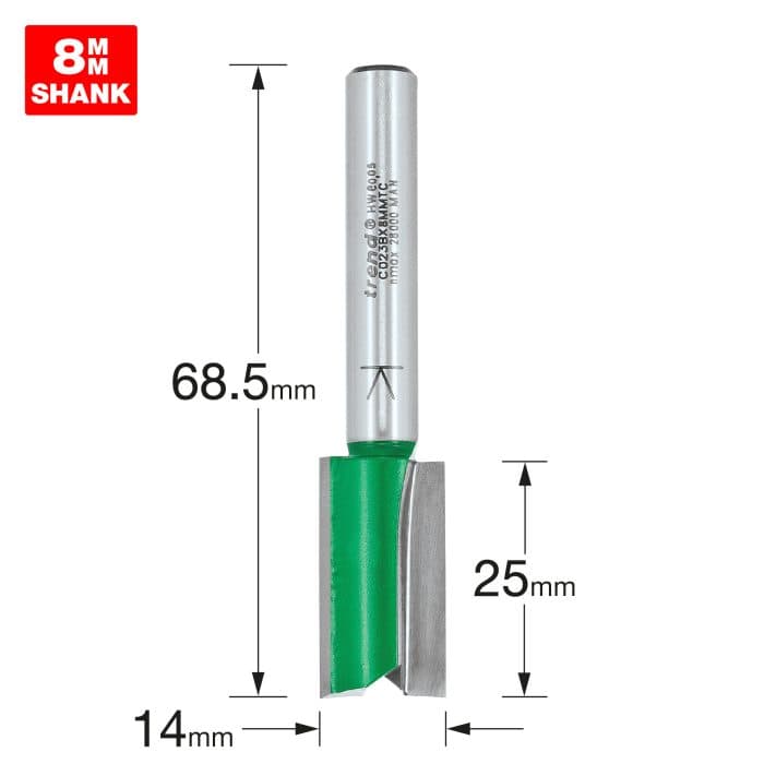 TREND Two Flute Cutter 14.0mm diameter