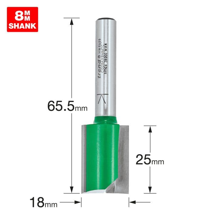 TREND Two Flute Cutter 18.0mm diameter